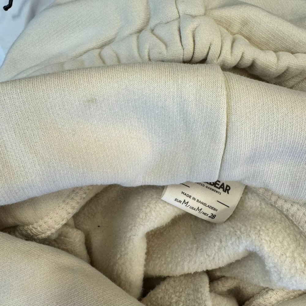 Pull&Bear Cream Basic Hoodie M - image 5